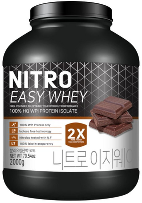 니트로 이지웨이 WPI 100 단백질보충제 헬스보충제 2KG, 1개