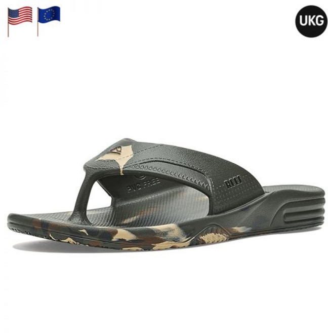 리프 패닝 H20 카모 마블 남성 플립플랍 쪼리