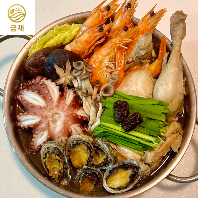 해신탕 밀키트 보양식 집에서 간편하게 해물가득 넉넉한4인분, 1세트, 1.8kg