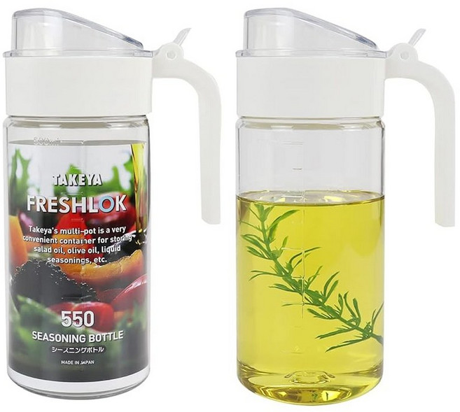TAKEYA 타케야 프레쉬락 시즈닝 보틀 500ml 2개입 화이트