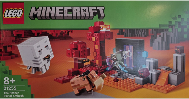 레고 마인크래프트 21255 네더 포털 매복, 혼합색상, 1개