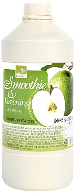 차그림 스무디앤 청사과 시럽, 1.8kg, 1개