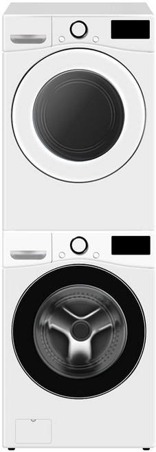 LG전자 트롬 세탁기 F19WDWP + 건조기 RH19WTWN 19kg + 19kg 방문설치, F19WDWP(세탁기) + RH19WTWN(건조기), 화이트유광