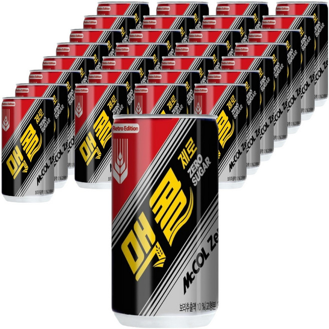 맥콜 제로, 190ml, 30개