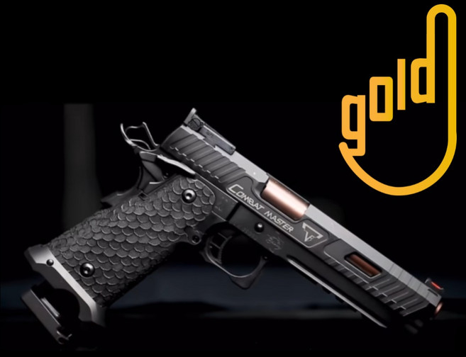 UDL 2011 존윅 권총 타란택티컬 컴뱃마스터 소프트탄 탄피배출 콜트1911, 블랙-전술패키지(레이저+후레쉬), 금속탄피8개+소프트탄 40개+탄창 추가, 1개