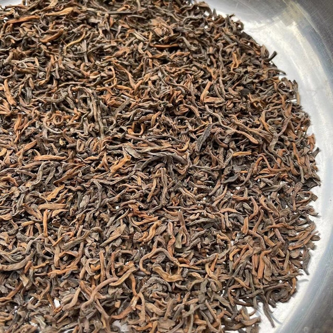 운남 고급 보이차 1990년대 대금아 진년 홍콩 창고 금아 목향 숙차 500g, 1개