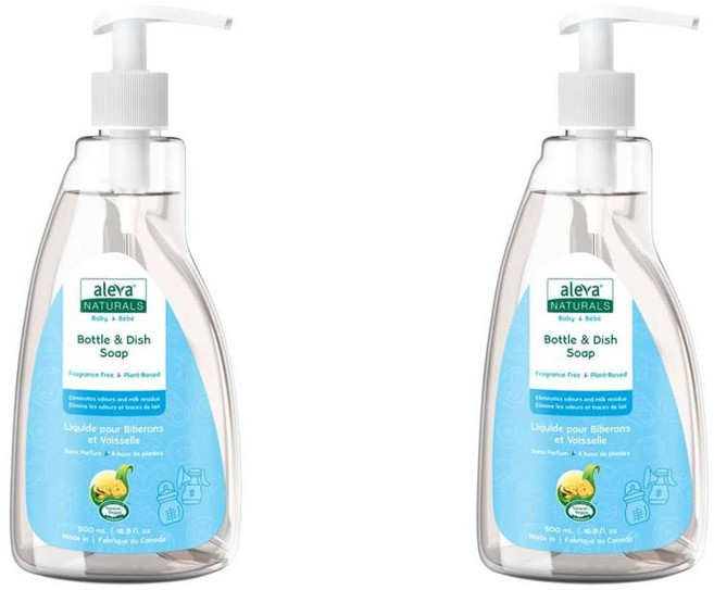 Aleva Naturals 알레바 바틀 앤 디쉬워시 리퀴드 솝 500ml 2팩