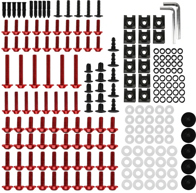두카티 멀티스트라다 1100 950 오토바이 페어링 볼트 앞유리 너트 패스너 클립 나사