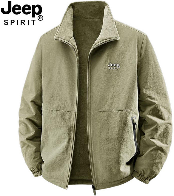 지프스피릿 남성 캐주얼 자켓 양면 기모안감 자켓 아웃도어 자켓 바람막이 JP2502A