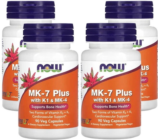 나우푸드 K1 & MK-4 함유 MK-7 플러스 베지 캡슐 90 정, 90캡슐, 4개, 90정 - 쿠팡