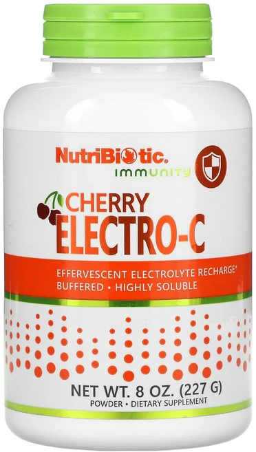 NutriBiotic 면역력 체리 Electro-C 분말 227g(8oz) NutriBiotic (뉴트리바이오틱), One Color, 227g, 1개 - 쿠팡