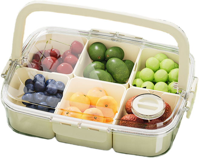 냉장고 대용량 신선박스밀폐용기 아웃도어 휴대용 투명PET 야채 과일 바구니 캠핑용 밀폐저장 신선 보관함, A1, 1개