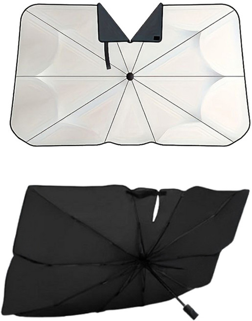 팡팡상점 자동차 앞유리 우산형 햇빛가리개 V자트임 업그레이드, 1개