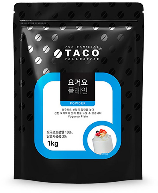 타코 요거요 플레인 파우더 1kg, 12개