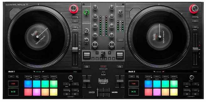[] Hercules DJControl Inpulse T7 2 데크 자주식 플래터 탑재 DJ 컨트롤러, 상세페이지 참조, 상세페이지 참조