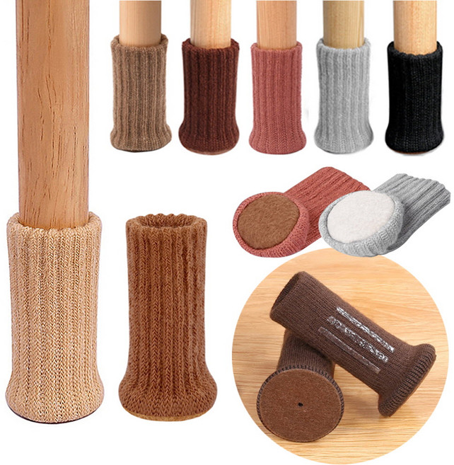 의자발커버 소음방지 의자캡 니트양말, 3.테프론-원형(1P), 30mm, 1개