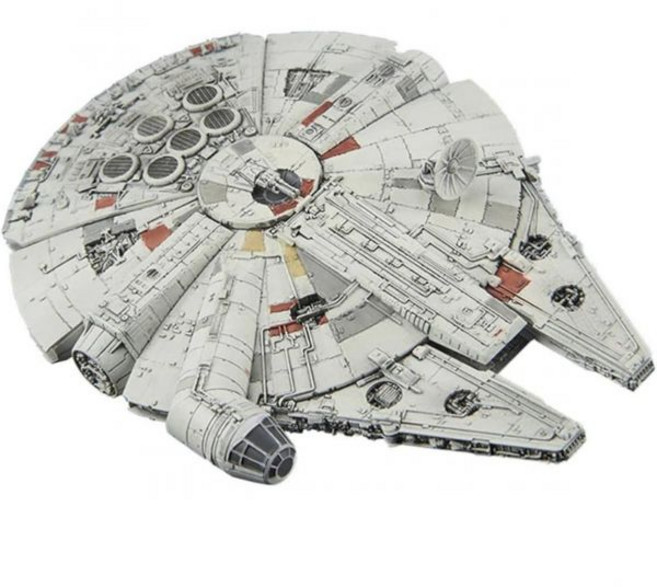 반다이 스피릿 스타워즈 차량 모델 006 밀레니엄 팰컨 컬러 코딩 플라스틱 새 패키징 버전, 1개