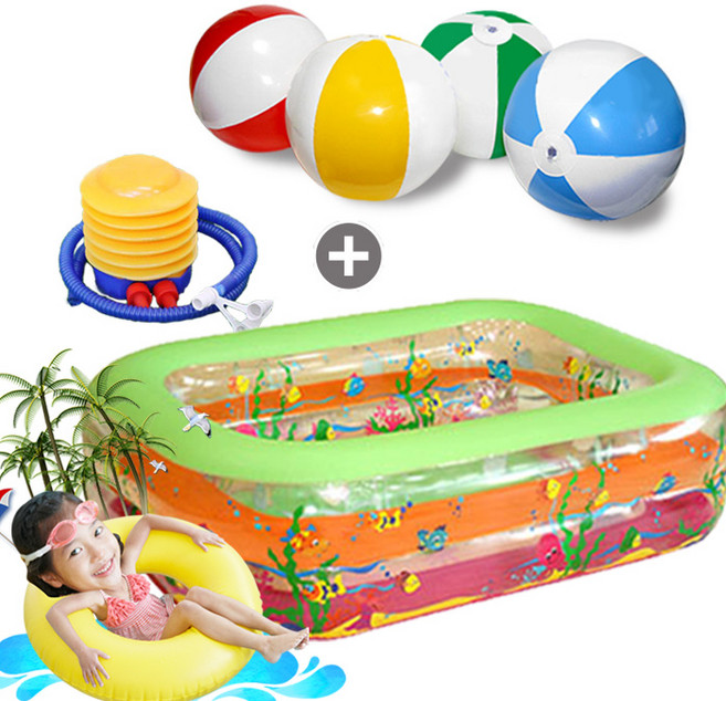 베베앙떼 에어쿠션 유아풀장 세트, 사각2단(마린보이)+사은품, 1개