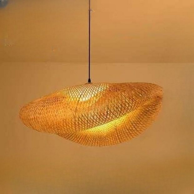 대나무 샹들리에 일본식 라탄 조명 펜던트 천장 무드등 램프 인테리어 LED 전등, 5. 스타일 D 18cm