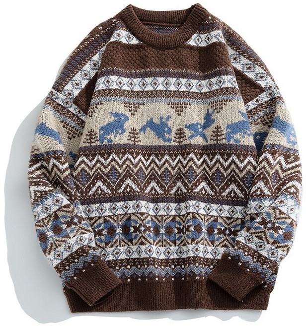 지디오 남성 니트티 라운드 노르딕 스웨터 북유럽 긴팔 니트 티셔츠 겨울 봄 긴팔티 남자니트티