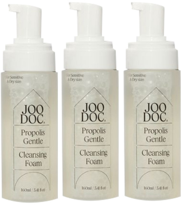 주닥 약산성 프로폴리스 64% 클렌징폼, 3개, 160ml