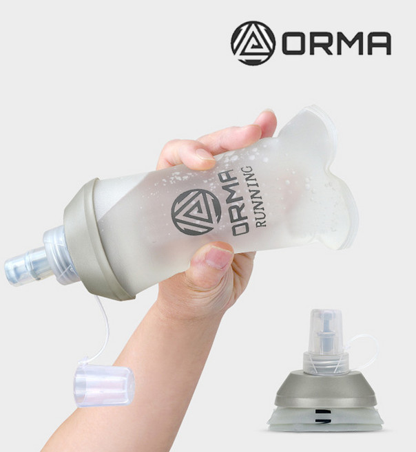 ORMA 소프트플라스크 러닝 등산 물통 달리기 스포츠 오르마 물병, 1개, 250ml, 투명