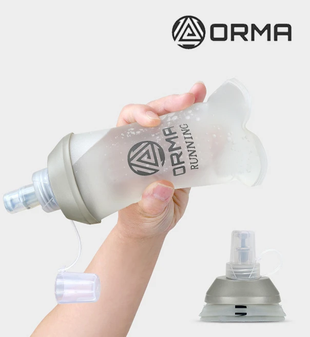 ORMA 소프트플라스크 러닝 등산 물통 달리기 스포츠 오르마 물병, 1개, 250ml, 투명 - 쿠팡