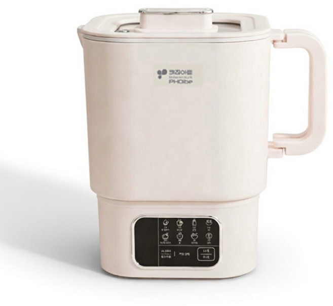 키친아트 여행용 스텐 멀티포트 라면포트 프리볼트 보관가방 화이트 KA-JS1960