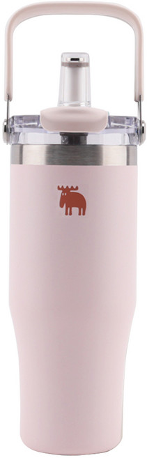 MOZ 모즈스웨덴 포스코 316 스텐 포터블 휴대용 대용량 텀블러, 1개, 900ml, 로즈블로썸