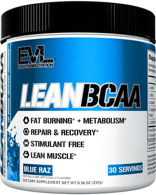 EVLUTIONNUTRITION 린 BCAA 블루 라즈 맛, 1개, 237g - 쿠팡