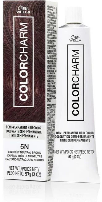 WELLA colorcharm Demi Permanent 헤어 컬러 헤어 염색약 for 그레이 헤어 Coverage Adds Gloss 57g 1개 - 쿠팡
