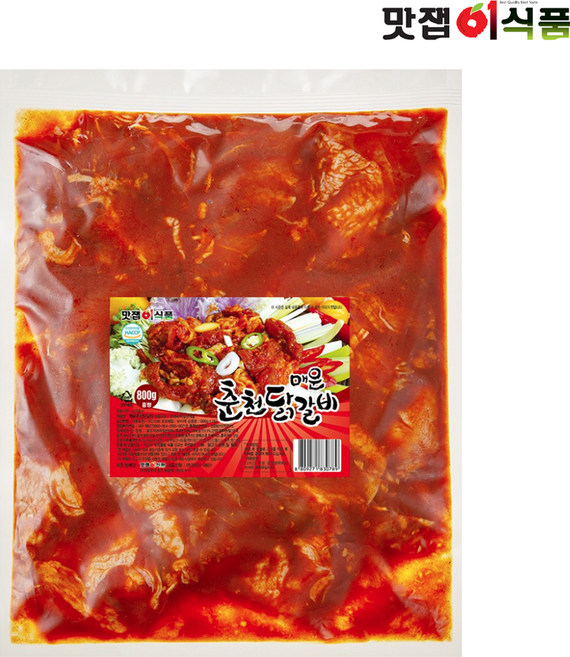 맛잽이식품 매운춘천닭갈비800g, 1개, 800g