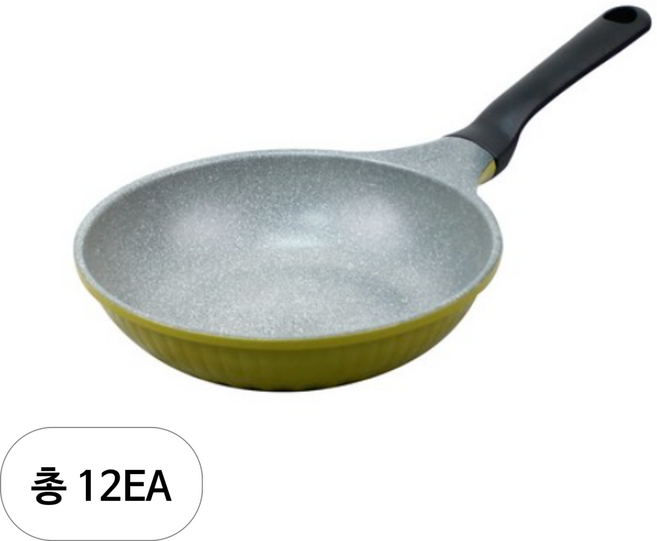 썬터치 리빙온 올리브 스톤 프라이팬, 20cm, 12개