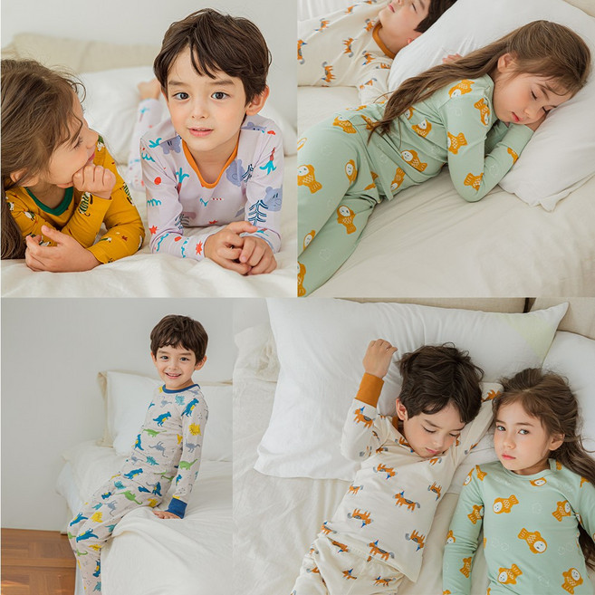 뎀뎀 아동 초등 실내복 내의 상하세트 남아 여아 잠옷세트