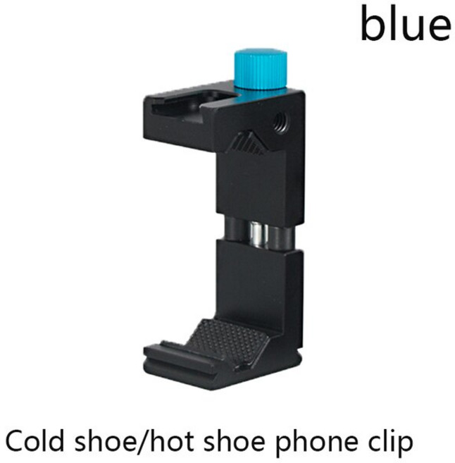 삼성 호환 및 아이폰 호환용 데스크탑 삼각대 어댑터 360 도 휴대폰 홀더 1/4 나사와 가능 클립, 05 PH-02-L, 1개