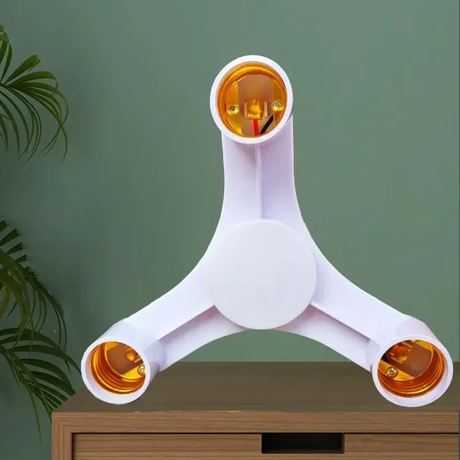 E27 기본 소켓 분배기 ~ EU LED 전구 램프 홀더 2in1/3in1/4in1/5in1/6in1 어댑터