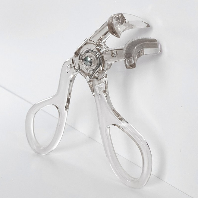 MH 2024 투명 아이래시 컬러 뷰러 완벽한 뷰티 아이템 오래 지속되는 효과 미끄럼 방지 뷰러 리필 패드 포함 두가지 색깔 & 디자인 가능, 1개, 투명 와이드핏