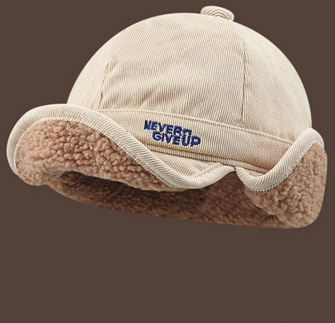 남녀 숏챙 코듀로이 귀도리 캡 모자 겨울 방한 캠핑 트루퍼햇