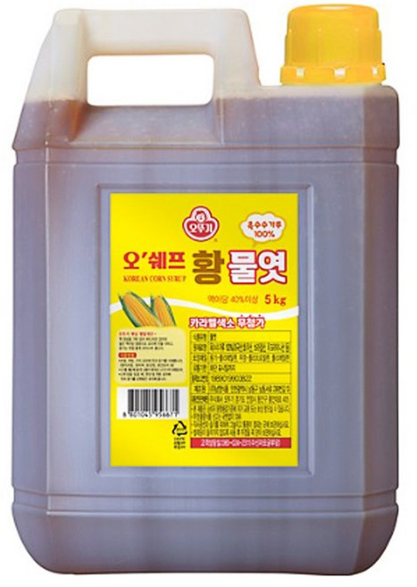오뚜기 오 쉐프 황물엿, 5kg, 1개