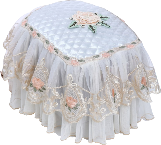 SKANDSALO 밥솥 커버 레이스 에어프라이어덮개 가정용 타원형, 우아한 운율 타원형_밥솥 커버, 1개