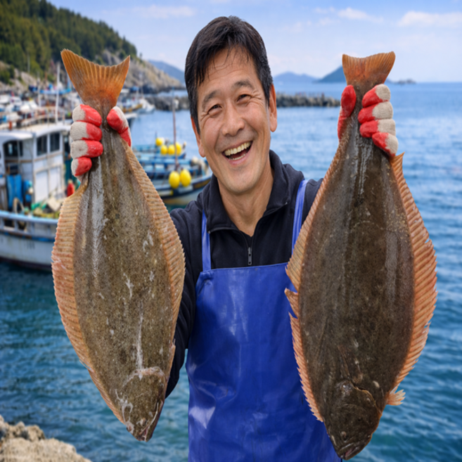 (특가) 자연산 대광어회 국내산 광어회 숙성회 주문 손질, 1세트, 400g 2팩