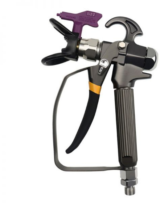 에어리스폴건 페인트건 작업용 폴건용 장대 분무기 천장, 01. 블랙 스테인레스 스프레이 건+노즐, 1개