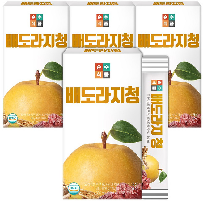 순수식품 배도라지청 스틱, 10ml, 120개