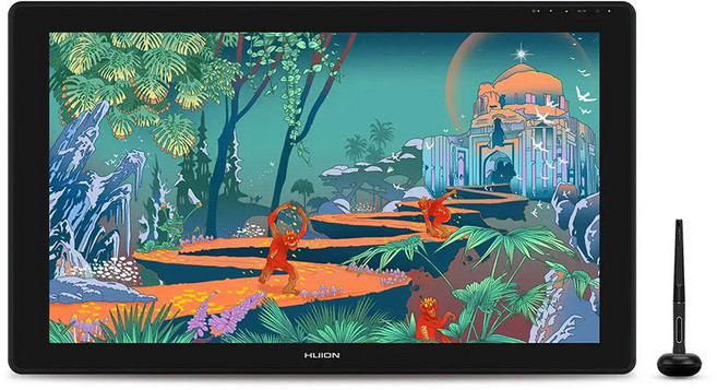[휴이온 공식판매점] HUION Kamvas 24 Plus QHD 액정타블렛 GS2402, 블랙