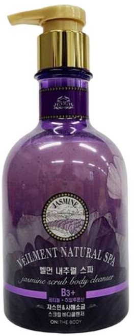 온더바디 밸먼 내추럴 스파 자스민 사해소금 스크럽 바디클렌저 바디워시, 1개