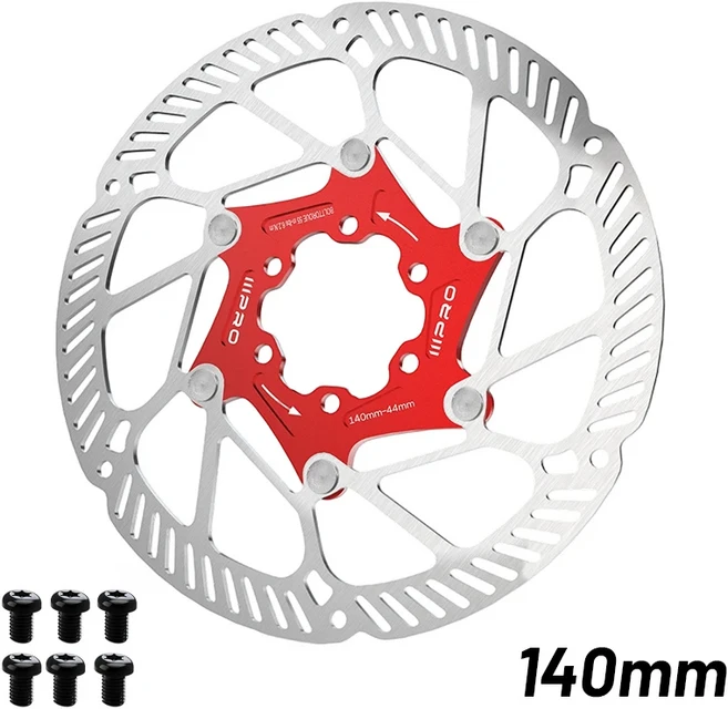 MEROCA XR 160MM 자전거 센터록 로터 열 방출 MTB 도로 디스크 브레이크 초경량 내구성 플로팅, 09 RED 140MM-2PC