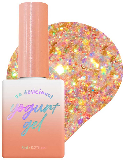 [오늘출발] 요거트젤 알로하 글리터젤+루미화일 증정, glitter.15 선셋오렌지, 1개