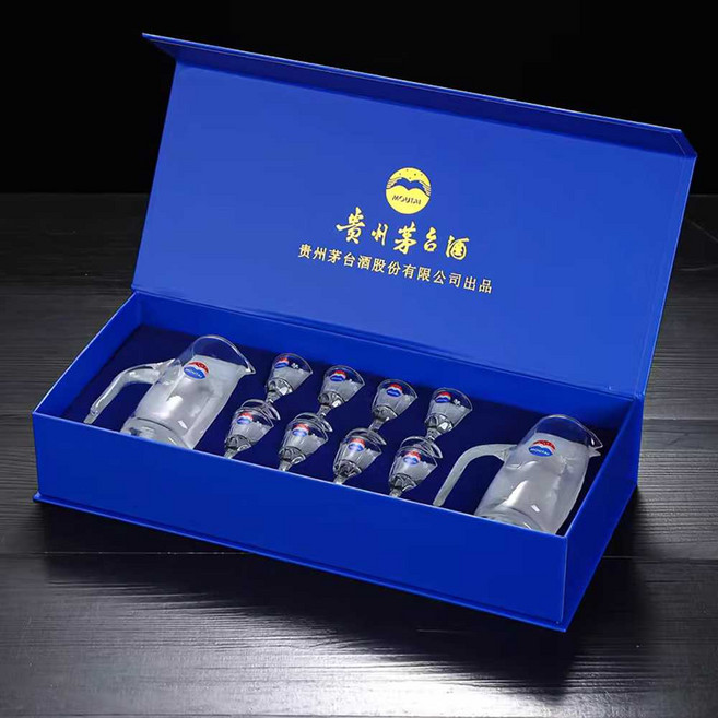 4위 - 마오타이 잔 세트 몽지람 독주 연태 마오타이잔 중국술 주기세트, 2. 1포트 6컵 80ML 빨강