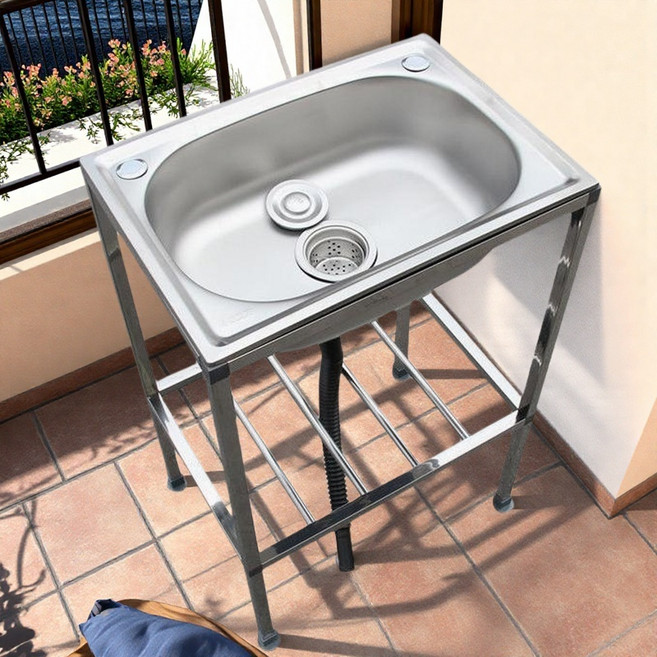 업소용 스텐 미니 싱크대 편한 이동식 간이세면대