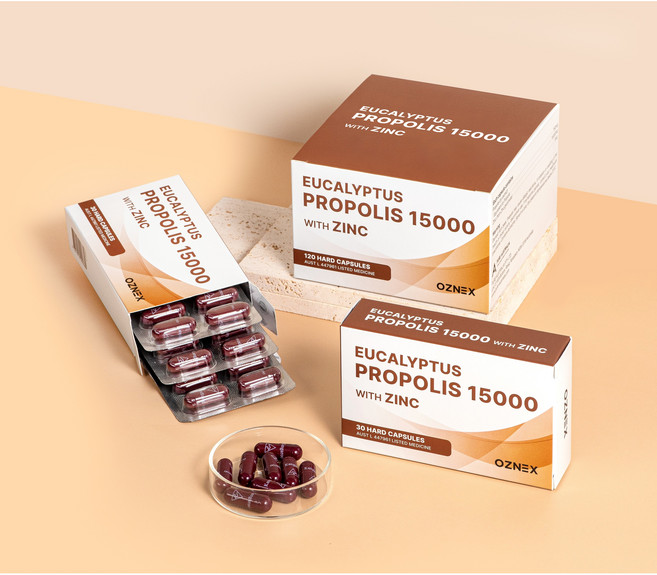 호주 오즈넥스 유칼립투스 프로폴리스 15000 + 징크 30캡슐, 1개, 30정
